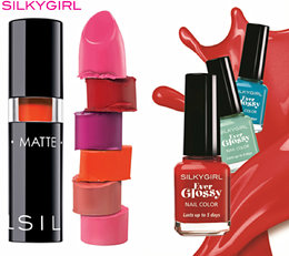 Catchy Nails And Lips With SILKYGIRL