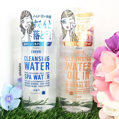 <div class="photoCaption">💦New Makeup Removal for the new week!
💙CReeR Cleansing Water
💛Cleansing Water (Oil in).
Both Cleansing Water are 4-in-1 makeup remover.
✨Light yet high performance driven, it dissolves makeup, exfoliate, cleanse and moisturizes the skin with no rinse required.
✨Paraben-free, alcohol-free and sting-free, formulated with Makeup Catching Micelles x Negative Ion and Japan Shimane Prefecture.
💧Hot Spring Water promises to dissolve your makeup so gently and thorough it leaves no streak behind!
✨Available at all @sasasingapore #BHG stores and @beautycarousel for $13.90/bottle.
Will share my reviews after I've tried it out.
#creercleansingwater #comecleanwithcreer #beauty #skincare #creer #makeupremover #clozette #jbeauty #japanbeauty #kracie</div>