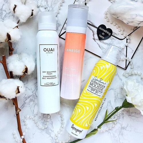 <div class="photoCaption">Ooh~ 👀 lookie at these new mousse-type products. ☁️ Ouai Dry Shampoo ☁️ Laneige Morning Mask ☁️ SuperGoop! Sunblock
Ouai Dry Shampoo is supposedly Kim K's favourite, while the Morning Mask (in mousse form) from Laneige is from their new Fresh Calming Line that's targeted at oily skin which also happens to be dehydrated underneath. Andddd sunblock in a mousse form? The first comes from SuperGoop! -
-
-
#ouai #laneige #laneigesg #supergoop #sephora #sephorasg #dryshampoo #sunblock #sunscreen #morningmask #calmingsoon #slave2makeup #clozette #라네즈 #makeupslaves #skincare #skincareblogger #skincareroutine #igbeauty #instabeauty</div>