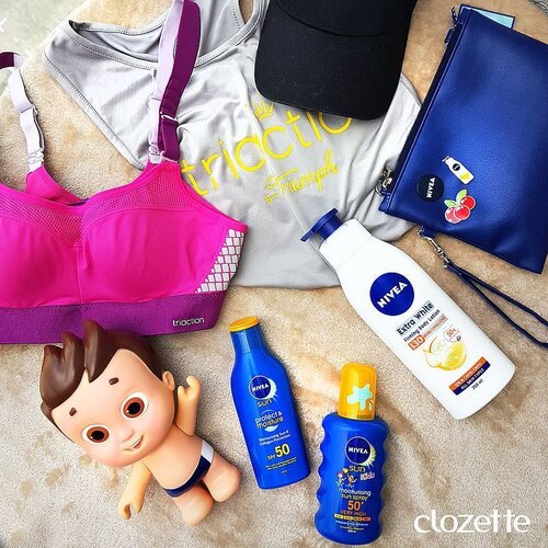 <div class="photoCaption">Happy weekend, ladies! Working on your summer bods? Gear up with the new Triaction Sports Bra by #TriumphSG, and protect your skin with #NiveaSG's Extra White Firming SPF 30 Body Lotion and sun range that's suitable for both adults and kids! #Clozette #ClozetteSHOTS #NiveaSG #NiveaSun</div>