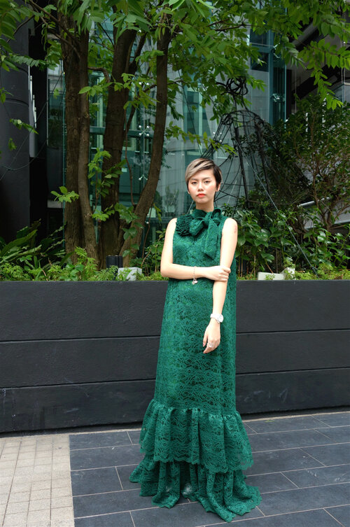 <div class="photoCaption">I like dress up for occasions and events, I follow dress code and colour code closely because that's my way of respecting the brand and people who invited me. </div>