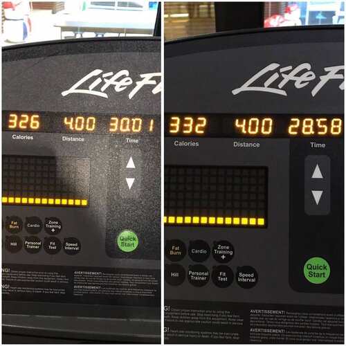 <div class="photoCaption">Achievement unlocked. 😊 4 km in 30 mins and 1 sec two days ago and on the right I managed to complete within 28 mins 8 secs. 😋 Let's hope that I can complete 4.5km in 30 mins next time. 😝 #fitnesslover #fitnessjunkie #fitnessmotivation #fitnessblogger #janicesweats #chixfitness</div>