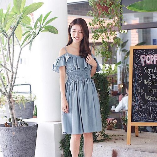 <div class="photoCaption">This pretty off shoulder dress is launching on @joopboutique tomorrow! It's the perfect girly piece for a day out at brunch and even for dinners! ❤ Quote <SHERI> for $10 off when you purchase a min of $60 worth of items! #joopboutique #joop #clozette</div>