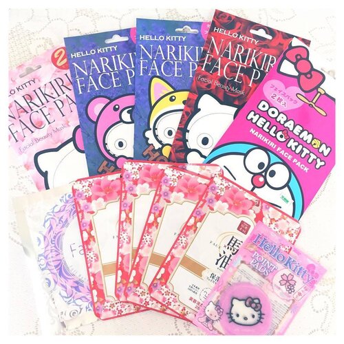 <div class="photoCaption">Face masks haul from Hokkaido. Just a part of it. Oops. Will be blogging about it soon. #facemask #june #clozetter #clozette #flatlay #hellokitty #hokkaido #haul #beauty #beautyblog #beautyreview #beautyblogger #igsg #japan #horseoil #rose #lavender #kbeauty #skincare #shopaholic</div>