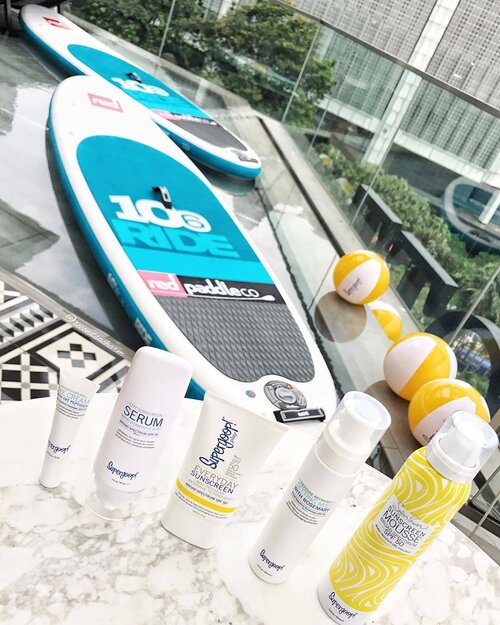 <div class="photoCaption">☀️☀️Hello Supergoop!! ☀️☀️..
We were introduced to Supergoop!, earlier this afternoon at the gorgeous EBB6 rooftop bar. They are the first & only beauty brand 100% devoted to sun protection! ✨Interesting unique textures of SPFs got me so so so SO excited!...
1️⃣ Sunscreen Mousse with broad spectrum SPF50 & water resistant of 80 mins...
2️⃣Eye Cream with Oat Peptides containing SPF30...
3️⃣Sunscreen Serum with Vitamins E & B5 & SPF30 PA+++...
4️⃣Everyday Sunscreen with SPF50 (Water & Sweat resistant)...
5️⃣Setting Mist with Rosemary SPF50 PA+++ (which helps set makeup, control oil & deliver UV photo aging protection!!)❗️This sells out fast❗️...
✳️Do not EVER underestimate the damage the sun can do to you skin so I never leave home without sunscreens! Even got the husband to wear sunscreen daily ever since we got together 🤣.. Can't wait to try these out with him!..
💕They are available in @sephorasg stores from 22nd June! 🌟</div>