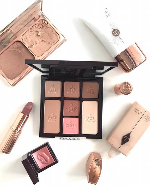 <div class="photoCaption">Happy Monday!! Anyone excited for the return of GOT? 🙋🏻...
♦️Going all #CharlotteTilbury today! ⭐️Special mention to the NEW Unisex Healthy Glow, a tinted moisturizer that I use daily as my new 'foundation'... It gives me that subtle bronzed skin as if I just got a tan.. Amazing little lotion that comes out greyish white in color but deepens into a sun-kissed tint when rubbed into the skin.. It has a light coverage so I put on concealer & loose powder after this.. ⭐️For days I need higher coverage, I'll add on my own foundation on top of this Unisex Healthy Glow...
👱🏻Gonna let the Hubs try this one of these days since it's a Unisex product & it'd be nice to have a touch of color...
♦️Also, can't get enough of this Instant Look In A Palette! Makes a good travel palette don't you think? 🙂</div>