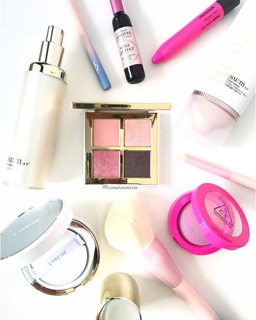 <div class="photoCaption">~Korean 🇰🇷Beauty Friday ~...
🎈#PonyEffect Shine Easy Eyeshadow Palette in 02 Pink Bloom....
🎈#LaneigeSg BB Cushion with SPF50 PA+++....
🎈#VDL Brushes...
🎈#3CE Stylenanda Pink Graduation Bold Blush in Plum Candy....
🎈#Labiotte Wine Lip Tint in PK01 ....
🎈#Mamonde Creamy Tint Color Balm Intense in 14...
🎈#Sum37sg Sun Away Perfect Defense Sun Block with SPF50 PA++++...
🎈#Sum37 Air Rising Dazzling Base as a primer (Applies cool on face & gives a light sheen from its micro-pearl particles)... 🌟Happy Long Weekend!!</div>