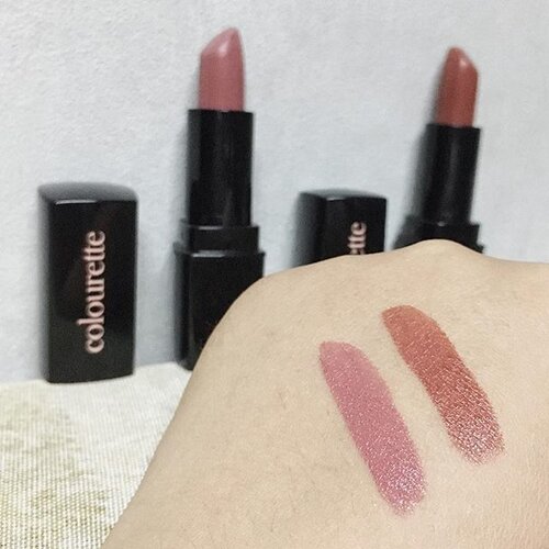 <div class="photoCaption">#Beautyctionary: Colourette is one of the country's fastest growing makeup brand. They aim to enhance women's beauty naturally while satisfying them with their high quality product. Also, they are using all-natural ingredients and plant extracts to ensure that your skin is well taken care of. — I tried their Colourstick Creamy Matte in Georgia and Austin and I'm really thrilled with the quality of this product. It will give you that sophisticated feels from the packaging to the product itself, while the color and its consistency will make you happy. In just one swipe (swatches above is the best example) it can give you that vivid look you ever wanted. It has a really good scent plus, it will never ever hurt (chapped) your lips. 💋 #colourette #clozette</div>