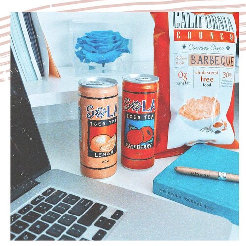 <div class="photoCaption">Staying in this whole Friday. 😔Good thing @solaicedtea & @californiacrunch are here to keep my company! 👅😍👍🏻 Sola Iced Tea in can is available at all @711ph branches, Lawsons, All Day and @robsupermarket in Metro Manila! ❤️ #SolaIcedTea #CaliforniaCrunch #clozette</div>